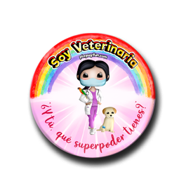 Pin Superhéroes! - Veterinaria with Mask 6MCM2
