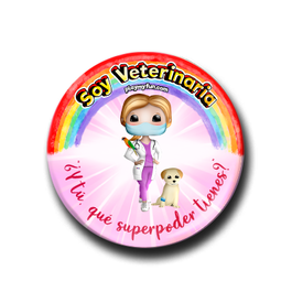 Pin Superhéroes! - Veterinaria with Mask 6MCM4