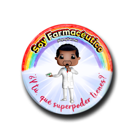 Pin Superhéroes! - Farmacéutico 9HSM1