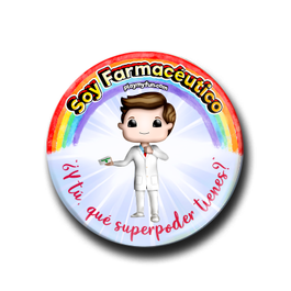 Pin Superhéroes! - Farmacéutico 9HSM3