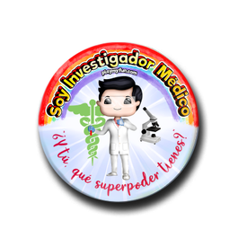 Chapa Superhéroes! - Investigador Médico 10HSM2