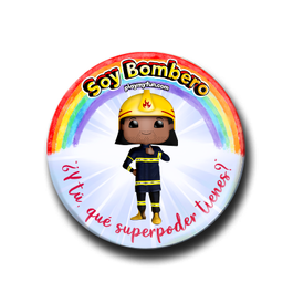 Pin Superheroínas! - Bombera con Mascarilla 14MCM2