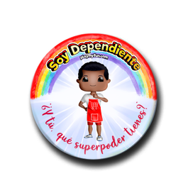 Pin Superhéroes! - Dependiente 25HSM1