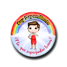 Pin Superhéroes! - Dependiente 25HSM3