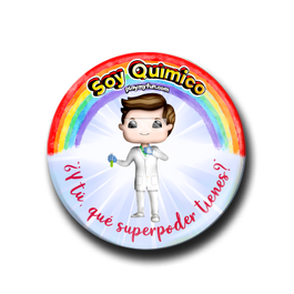 Pin Superhéroes! - Químico 28HSM3
