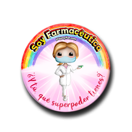 Pin Superheroínas! - Farmacéutica con Mascarilla 9MCM2