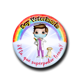 Pin Superhéroes! - Veterinario with Mask 6HCM3