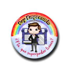 Pin Superhéroes! - Empresario 21HSM3