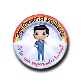 Chapa Superhéroes! - Personal Sanitario 4HSM2