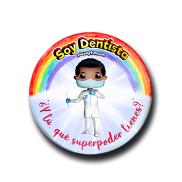 Pin Superhéroes! - Dentista con Mascarilla 7HCM1