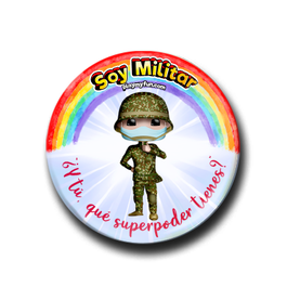 Chapa Superhéroes! - Militar con Mascarilla 15HCM2