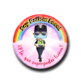 Pin Superheroínas! - Policía Local con Mascarilla 12MCM4