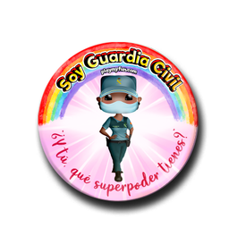 Chapa Superheroínas! - Guardia Civil con Mascarilla 13MCM1