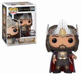 FK27369 El Señor de los Anillos Pop! Movies - Figura Rey Aragorn - Exclusivo