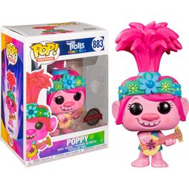 FUNKO POP! Trolls World Tour - Poppy (Guitar) EXCLUSIVE