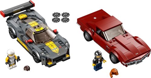 LEGO SPEED CHAMPION - CORVETTE C8.R Y 1968 CORVETTE