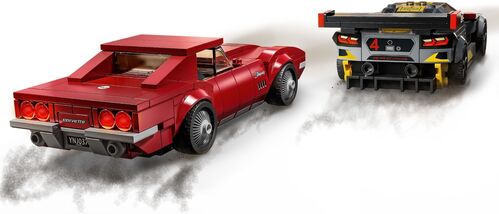 LEGO SPEED CHAMPION - CORVETTE C8.R Y 1968 CORVETTE
