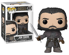 FK29166 Juego de Tronos Pop! Television - Figura Jon Snow (Delante del muro)