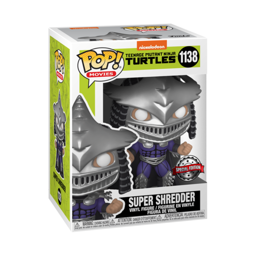 FUNKO POP! TORTUGAS NINJAS - SUPER SHREDDER (METÁLICO) EXCLUSIVO PLAYMYCENTER