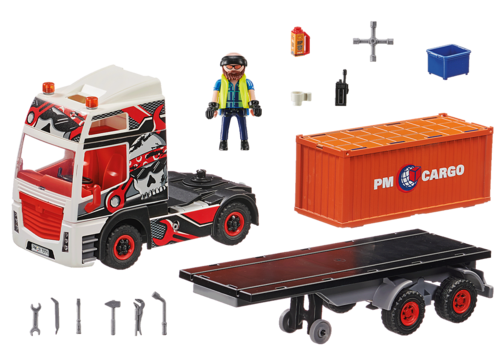 PLAYMOBIL - CAMIÓN CON REMOLQUE