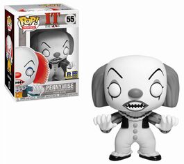 FK35158 It Clásico Pop! Movies - Figura Pennywise (B&W) - Exclusivo