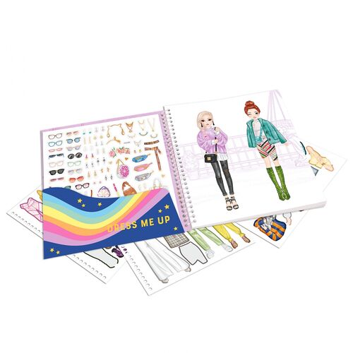 TOP MODEL 0010452_F Cuaderno de pegatinas Dress Me Up