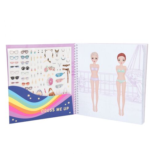 TOP MODEL 0010452_F Cuaderno de pegatinas Dress Me Up