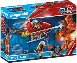 Playmobil Helicóptero de Bomberos
