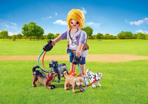 PLAYMOBIL CUIDADORA DE PERROS