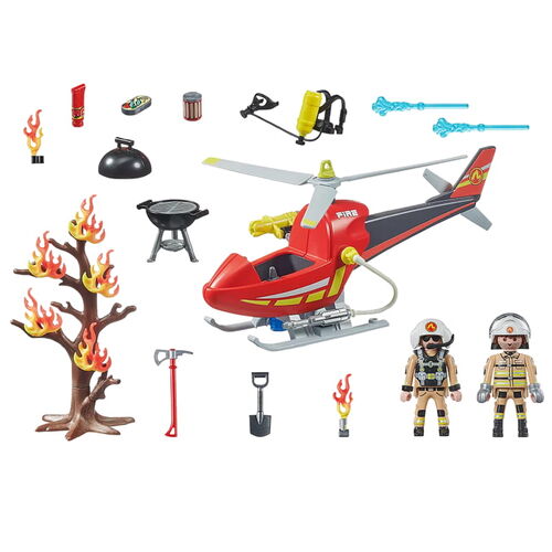 Playmobil Helicóptero de Bomberos
