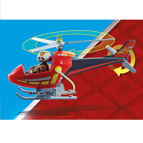 Playmobil Helicóptero de Bomberos
