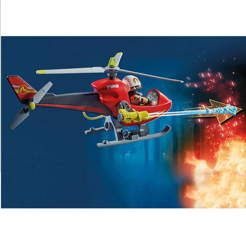 Playmobil Helicóptero de Bomberos