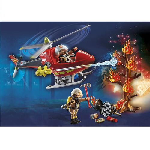 Playmobil Helicóptero de Bomberos