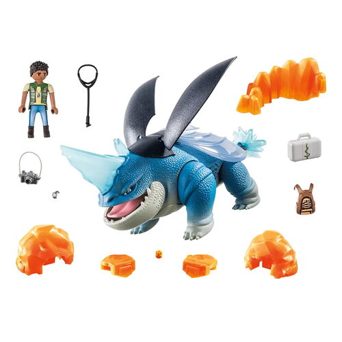 PLAYMOBIL - DRAGONS THE NINE REALMS: PLOWHORN & D'ANGELO
