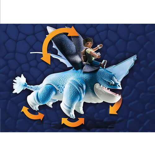 PLAYMOBIL - DRAGONS THE NINE REALMS: PLOWHORN & D'ANGELO