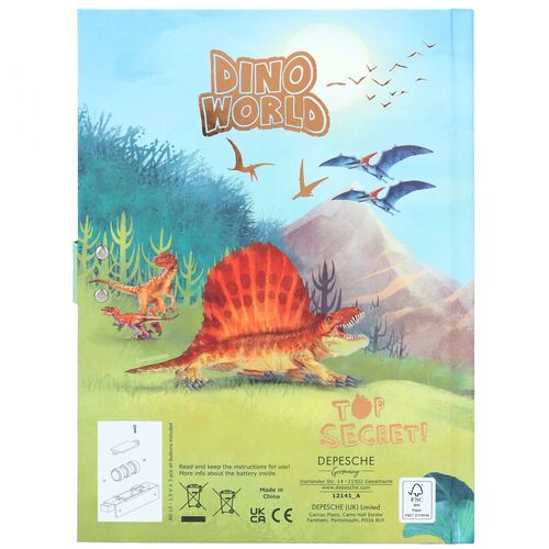 DINO WORLD - DIARIO CON CÓDIGO SECRETO Y SONIDO