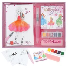 TOP MODEL - SET DE ACUARELAS DE COLORES CÁLIDOS