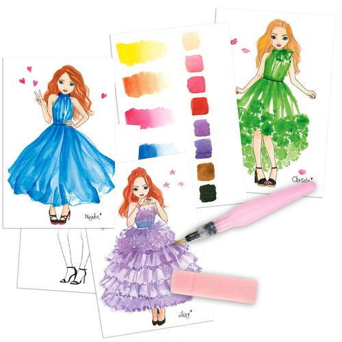 TOP MODEL - SET DE ACUARELAS DE COLORES CÁLIDOS