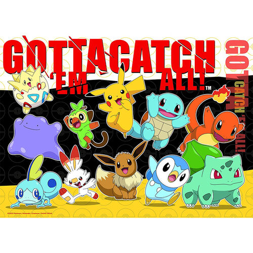 RAVENSBURGER - PUZLE POKÉMON BUMPER PACK 4 x 100 PIEZAS