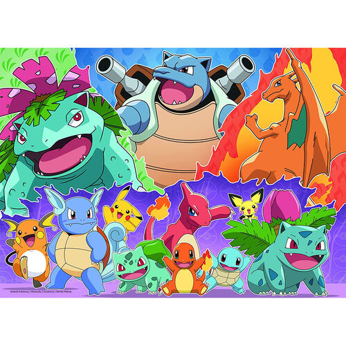 RAVENSBURGER - PUZLE POKÉMON BUMPER PACK 4 x 100 PIEZAS