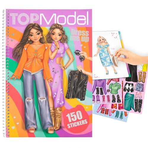 Top Model Cuaderno de pegatinas Dress Me Up de Vestidos Cut Out