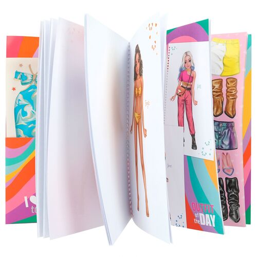 Top Model Cuaderno de pegatinas Dress Me Up de Vestidos Cut Out