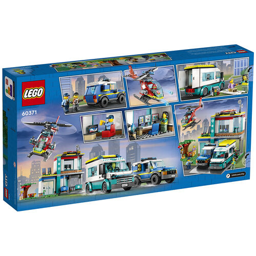 Lego City Emergency Vehicles HQ