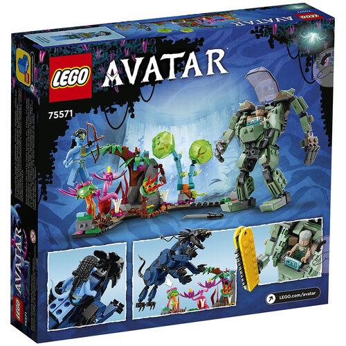 Lego Avatar Neytiri y thanator vs. Quaritch con Armadura AMP