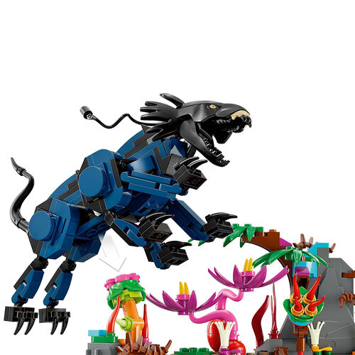 Lego Avatar Neytiri y thanator vs. Quaritch con Armadura AMP