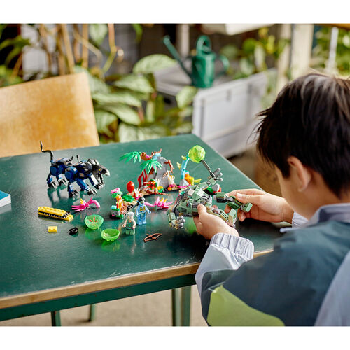 Lego Avatar Neytiri y thanator vs. Quaritch con Armadura AMP