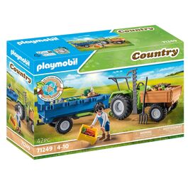Playmobil Tractor con remolque