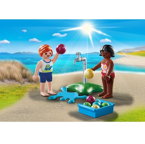 Playmobil Niños con Globos de agua