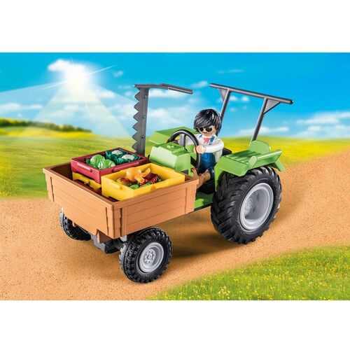 Playmobil Tractor con remolque