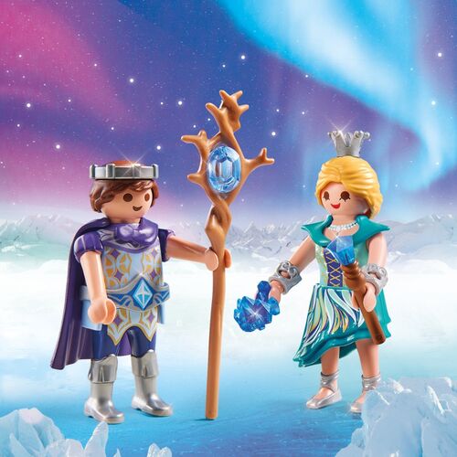 PLAYMOBIL - DUO PACK PRINCESA Y PRÍNCIPE DE HIELO